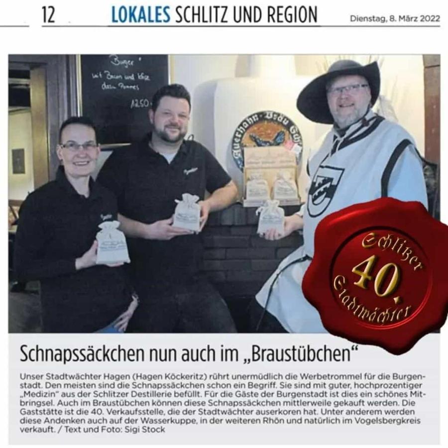 Gaststaette Braustuebchen Hotell Schlitz Eksteriør bilde